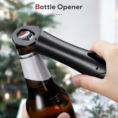 IPOW Wine Opener with Foil Cutter - Durable Corkscrew for Easy Use