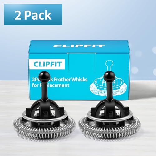 CLIPFIT Replacement Whisks for Nespresso Aeroccino 3, 4 & Plus, 2 Pack