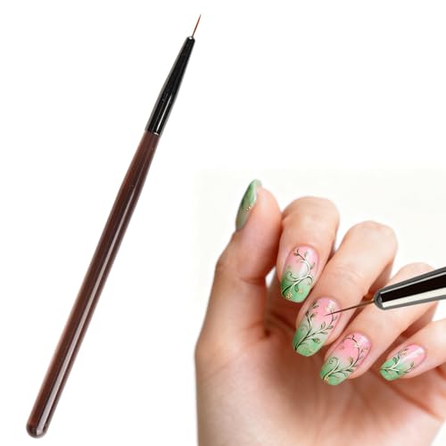 Vigorm Nail Art Striping Brush - Fine Line Detail Pen for Waves and Patterns