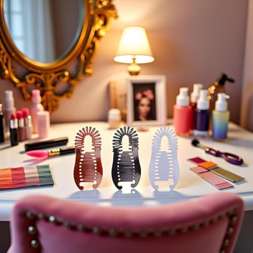 2 Pcs Banana Hair Clips Non Slip Fishtail Hair Clincher Ponytail Holder