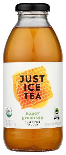 Just Ice Tea Organic Honey Green Tea - 16 Fl Oz