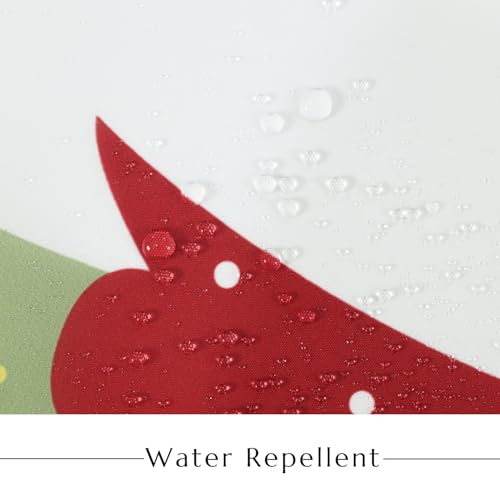 Merry Christmas Shower Curtain - Waterproof Holiday Decor 72"x72"