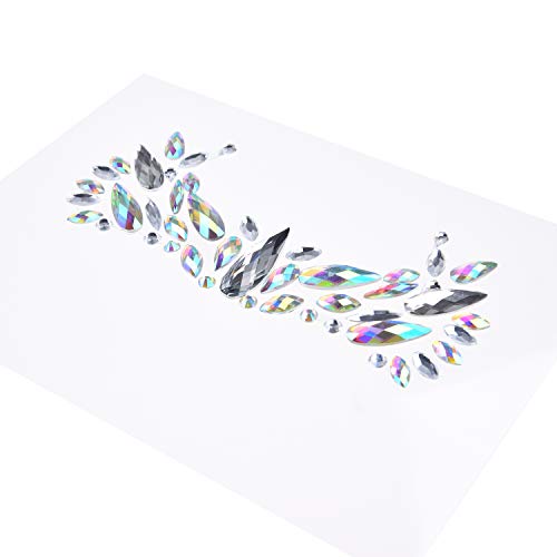 Kare & Kind Temporary Flash Tattoos, Metallic Face Stickers & Rhinestone Jewels