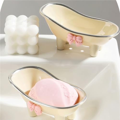 YUELER Cartoon Bathtub Soap Dish Holder A with Drainage Holes