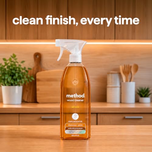 Method Daily Wood Cleaner, Almond - 28 Fl Oz (Pack of 8)