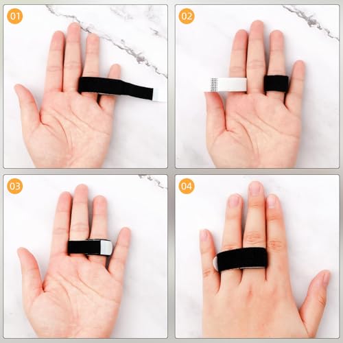 10PCS Buddy Finger Straps, 5.5X0.5'' Finger Buddy Straps Tape for Pinky Finger, Finger Tape & Finger Wrap for Swollen Finger Support Washable and Reusable