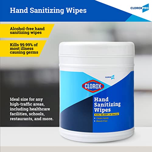 Clorox Pro Alcohol-Free Hand Sanitizing Wipes - 270 Count, BZK Formula, Pack of 1