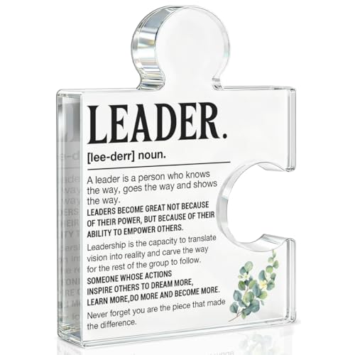 Leadership Gifts for Boss's Day - Acrylic Puzzle Piece Plaque
