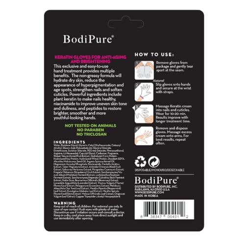 Bodipure Keratin Hand Mask & Nail Strength Deep Moisturizer
