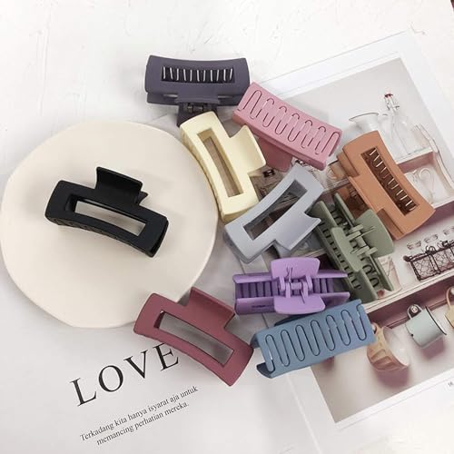 Purple Hair Claw Clip Retro Hollow Large Strong Hold for Thick Hair