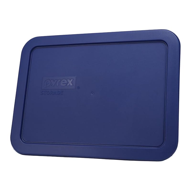 Pyrex 7210-PC 3-Cup Blue Replacement Food Storage Lids (2-Pack)