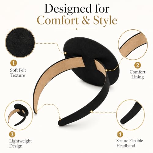 Forenee Graduation Cap Headband Insert Anti-Fall Secure Fit Holder