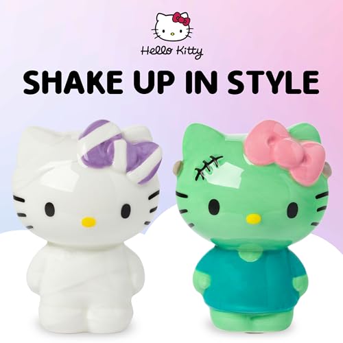 Hello Kitty Halloween Salt and Pepper Shaker Set - Ceramic 3D Figurines