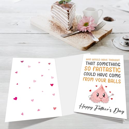 Funny Father's Day Card for Dad from Daughter or Son with Envelope