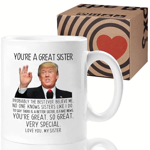 Funny Sister Mug - You're A Great Sister 11oz Ceramic Coffee Cup Gift