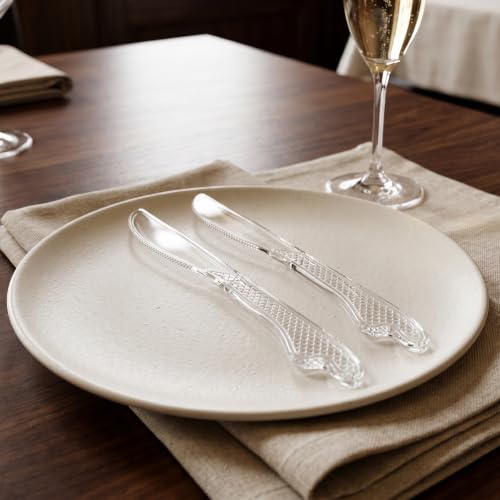 500 Heavy Duty Disposable Plastic Knives - Food-Grade, BPA-Free, Reinforced for Hot & Cold Use