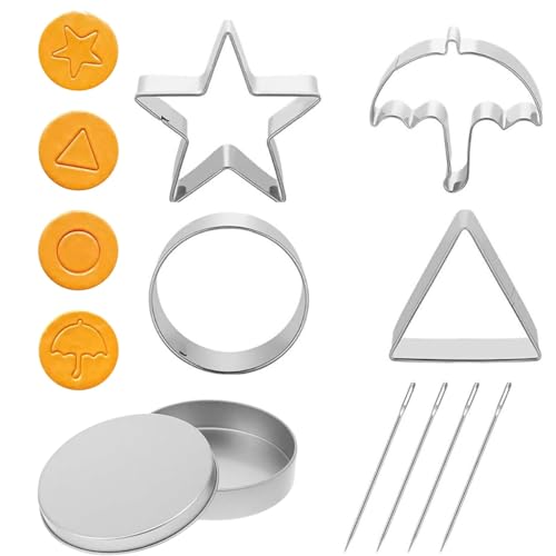 Stainless Steel Cookie Cutters Set - 6 Fun Shapes for Baking