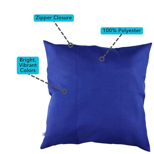 Iconikal 2-Pack American Flag Throw Pillow Covers - 18x18
