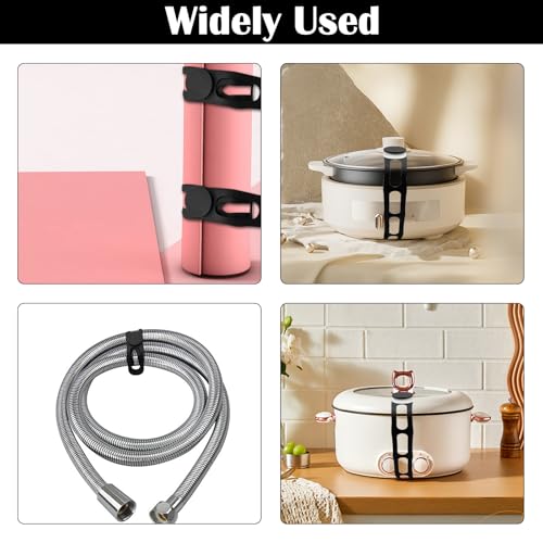 2 Pcs Silicone Crock Pot Lid Holder Straps - Universal Kitchen Storage