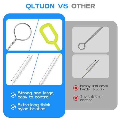 8-Piece Straw Cleaner Brush Set, Type A - Extra-Long Stainless Steel