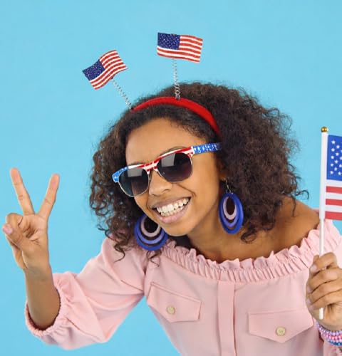 American Flag USA Headband for 4th of July Patriotic Party Favors