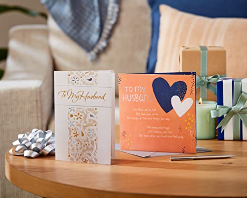 Anniversary Card for Husband - You're My Life with Silver Foil