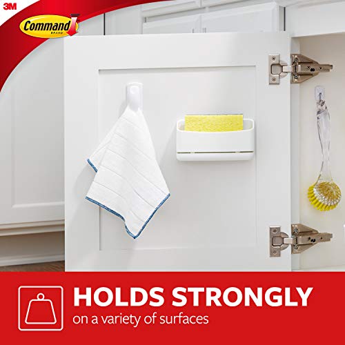 Command Medium Spring Clip - Damage-Free Hanging, 1 Clip & 3 Strips