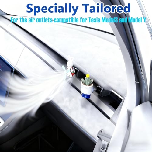 Tesla Model 3 & Y Air Freshener Holders - 4Pcs Durable Clip-On
