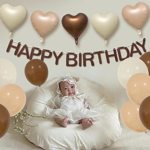 20th Birthday Decorations with 23 Pcs Balloons Set - White Foil & Latex