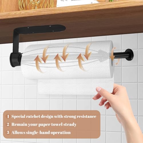 Uniqcovosa Under Cabinet Paper Towel Holder - Stainless Steel, Version 1