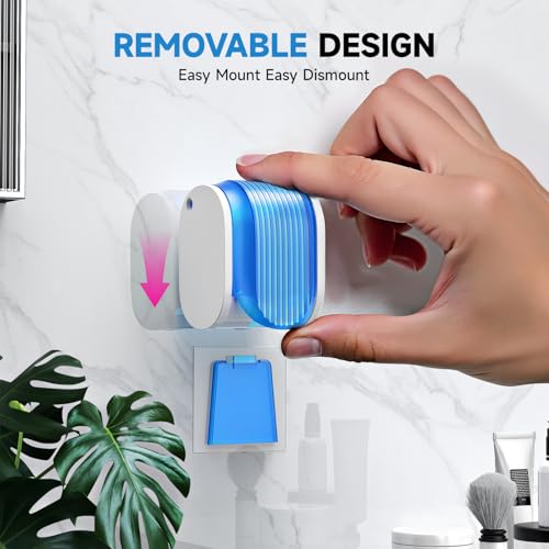 Wall-Mounted Toothbrush Holder with Cover - 3PCS Moisture-Proof Design