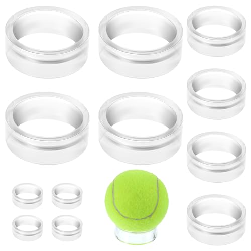 TIESOME 12 PCS Clear Acrylic Sphere Display Stands - 3 Sizes