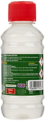 Bushcraft Fire Dragon Gel Fuel 250ml Waterproof Non-Drip Easy Light Camping Stove