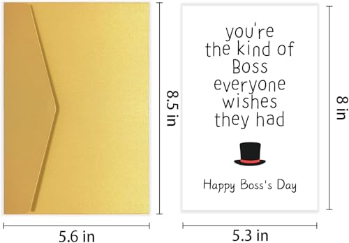 Funny Boss's Day Card for Him/Her - Heartfelt Appreciation Gift