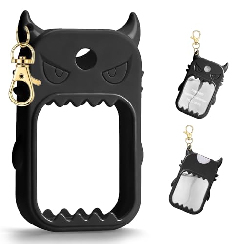 JAMIEWIN Monster Silicone Case for Touchland Hand Sanitizer with Keychain