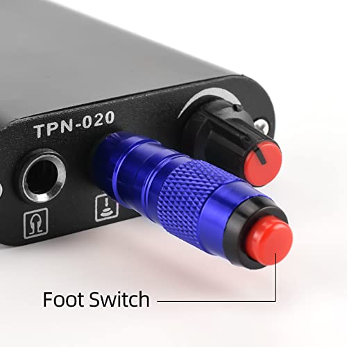 ATOMUS Cordless Tattoo Foot Pedal Switch - Lightweight Alloy Controller (Blue)
