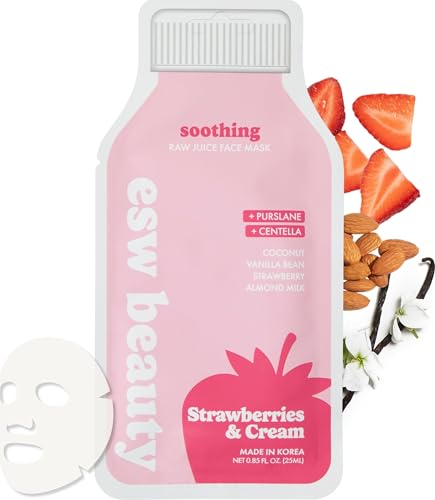 ESW Beauty Strawberries & Cream Soothing Face Mask 1 Pack