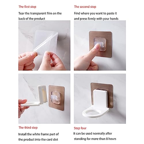 10 Pcs Wall-Mounted Soap Dispenser Holder for Bathroom & Kitchen