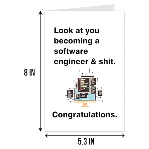 Funny Graduation Card for Software Engineers | Congrats Graduate