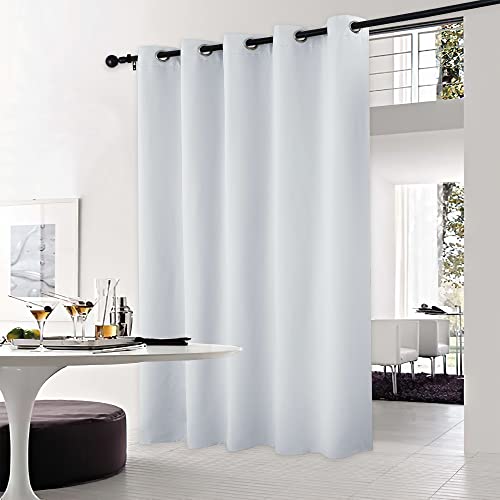 NICETOWN Blackout Patio Door Curtain - 70"W x 84"L, Cloud Grey