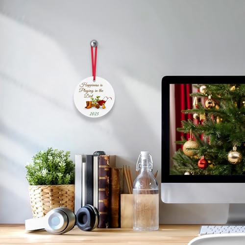 2025 Gardening Christmas Ornament for Plant Lovers - Ceramic Hanging Decor