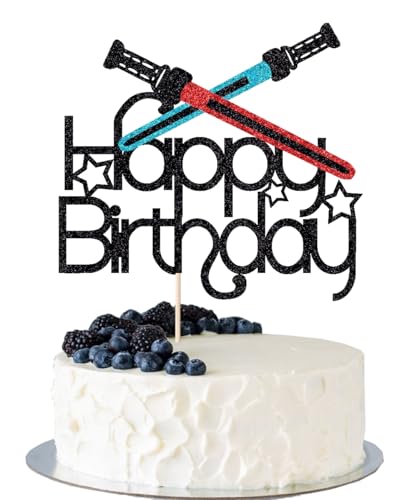 Alien War Happy Birthday Cake Topper - Birthday 7 Edition