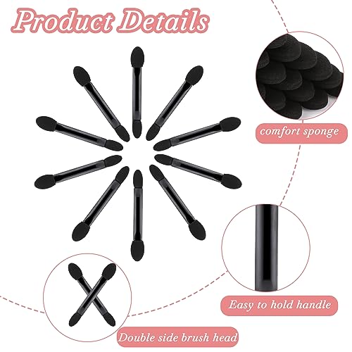 KALIONE 50 Pcs Double-Sided Eyeshadow Sponge Applicator Brushes