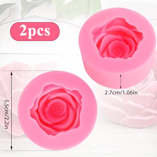 Rose Silicone Molds - 2PCS Cake Decorating & Baking Tools