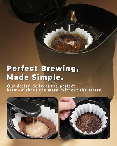 Brew Choice Basket Coffee Filters, 4-5 Cup Size, 200 Count - Universal Fit