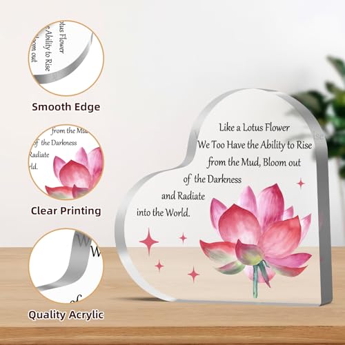 Inspirational Desk Sign Gift for Women & Men - Motivational Decor