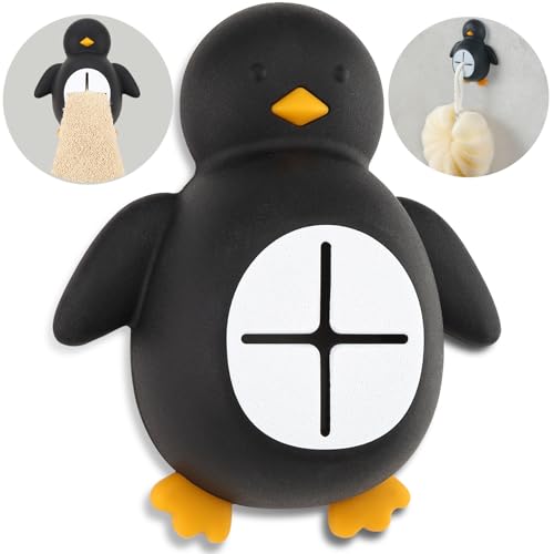 Cute Penguin Silicone Towel Holder for Kitchen & Bathroom