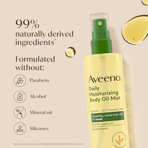 Aveeno Daily Moisturizing Body Oil Mist with Oat and Jojoba Oil 0.8 oz