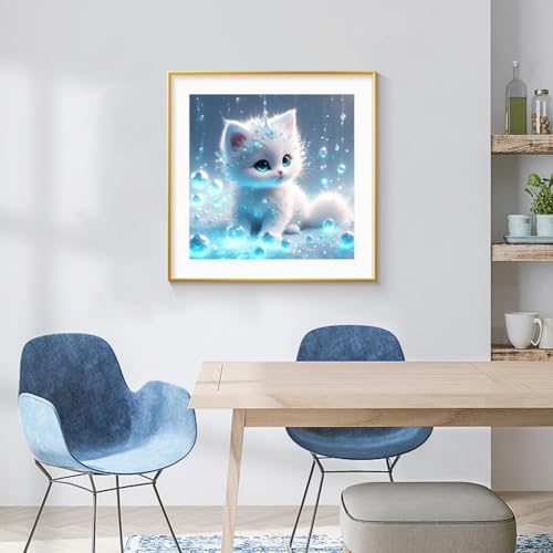 SJUTOUCI Cat Diamond Painting Kit - 5D DIY Art for Home Decor 12x12