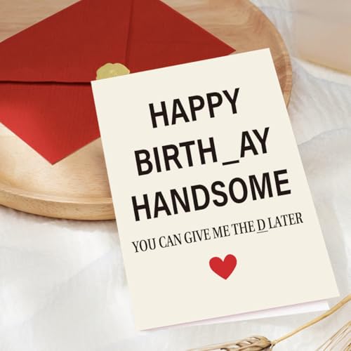 Funny Birthday Card for Men - Unique Gift for Husband & Boyfriend